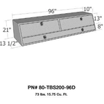 Order Truck Bed Side Rail Tool Box by WESTIN - 80-TBS200-96D For Your Vehicle
