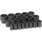 Order GREY PNEUMATIC TOOLS - 1719 - 1/2" Drive Standard Impact Socket Set For Your Vehicle