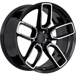 Order REPLICA 348 Satin Black - Machined Face Wheel by ART (20x11.0 20mm) For Your Vehicle