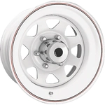 Order 8-Spoke White Wheel by CECO (15x6 -3mm) For Your Vehicle