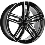 Order DAI WHEELS - DW1251701 - MODA Gloss Black - Machined Face Wheel (17x7.5 42mm) For Your Vehicle