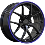 Order DAI WHEELS - DW1321602 - SKY Gloss Black - Purple Lip Wheel by - (16x7.0 40mm) For Your Vehicle