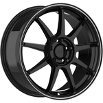 Order DAI WHEELS - DW1361501 -  REV Gloss Black - Machined Lip Wheel  (15x6.0 40mm) For Your Vehicle