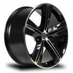 Order SMS Black Machined Wheel by RTX (17x7.5 20mm) For Your Vehicle
