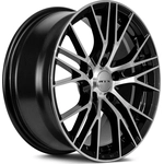 Order Vertex Black Machined Wheel by RTX (18x8 35mm) For Your Vehicle