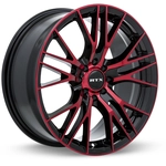 Order Vertex Black Machined Red Wheel by RTX (17x7.5 40mm) For Your Vehicle