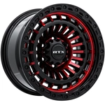Order Moab Gloss Black Machined Red Wheel by RTX (17x9 -15mm) For Your Vehicle