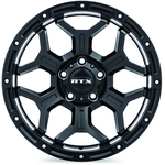 Order Goliath Satin Black with Milled Rivets Wheel by RTX (17x9 -15mm) For Your Vehicle