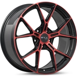 Order RS01 Gloss Black Machined Red Wheel by RTX (19x8.5 38mm) For Your Vehicle