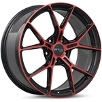 Order RS01 Gloss Black Machined Red Wheel by RTX (20x9 35mm) For Your Vehicle