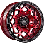 Order Spade Candy Red Black Lip Wheel by RTX (17x9 -15mm) For Your Vehicle