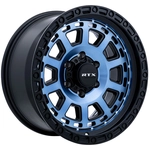 Order Titan Midnight Blue with Black Lip Wheel by RTX (18x9 -15mm) For Your Vehicle