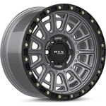 Order Striker Matte Gunmetal with Black Lip and Milled Rivets Wheel by RTX (20x9 10mm) For Your Vehicle