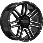 Order RUFFINO HARD - RUF772001 - MYSTIC Gloss Black - Milled Edge Wheel (20x9.0 15mm) For Your Vehicle
