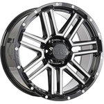 Order RUFFINO HARD - RUF772002 - MYSTIC Gloss Black - Milled Edge Wheel (20x9.0 15mm) For Your Vehicle