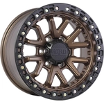 Order RUFFINO HARD - RUF871702 - Satin Bronze Face - Satin Black Lip Wheel (17x8.0 35mm) For Your Vehicle