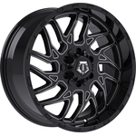 Order 544 Gloss Black - Milled Edge Wheel by TIS WHEELS (20x9 0mm) For Your Vehicle
