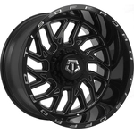 Order 544 Gloss Black - Milled Edge Wheel by TIS WHEELS (20x12 -44mm) For Your Vehicle