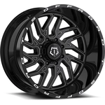 Order 544 Gloss Black - Milled Edge Wheel by TIS WHEELS (22x10 -19mm) For Your Vehicle