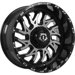 Order 544 Gloss Black - Machined Face Wheel by TIS WHEELS (22x12 -44mm) For Your Vehicle