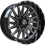 Order 547 Gloss Black - Milled Edge Wheel by TIS WHEELS (20x10 -19mm) For Your Vehicle