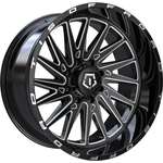 Order 547 Gloss Black - Milled Edge Wheel by TIS WHEELS (22x12 -44mm) For Your Vehicle