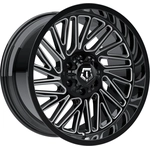 Order 553 Gloss Black - Milled Edge Wheel by TIS WHEELS (20x9 18mm) For Your Vehicle