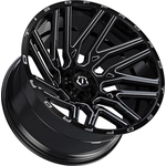 Order 554 Gloss Black - Milled Edge Wheel by TIS WHEELS (20x10 -19mm) For Your Vehicle