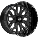 Order 560 Gloss Black - Milled Edge Wheel by TIS WHEELS (20x10 -19mm) For Your Vehicle