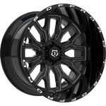 Order 560 Gloss Black - Milled Edge Wheel by TIS WHEELS (20x10 -19mm) For Your Vehicle