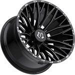 Order 566 Gloss Black - Milled Edge Wheel by TIS WHEELS (22x12 -44mm) For Your Vehicle