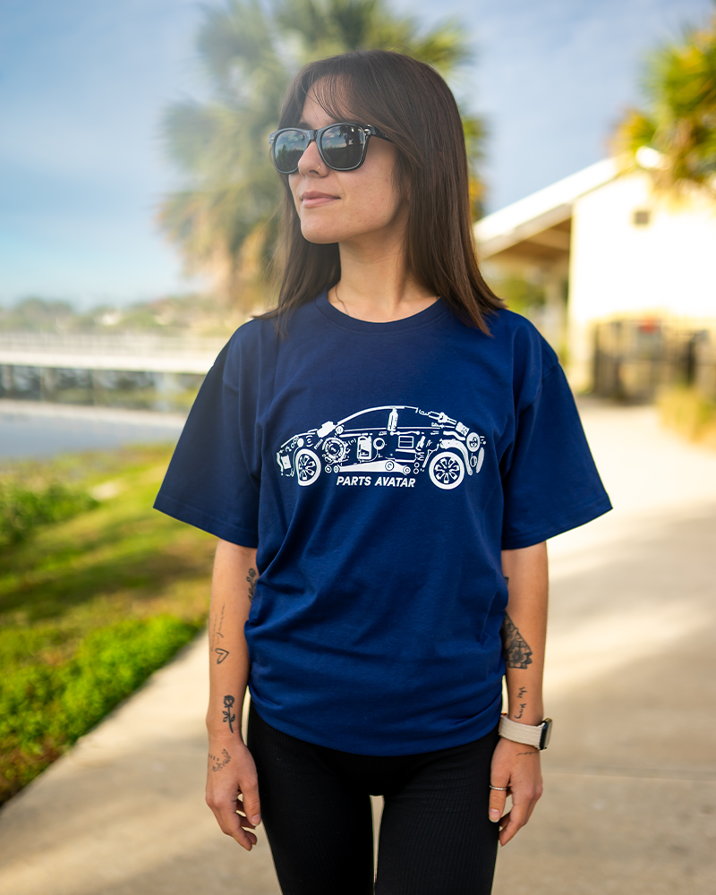 Order Women's Blue Mechanic T-shirt For Your Vehicle