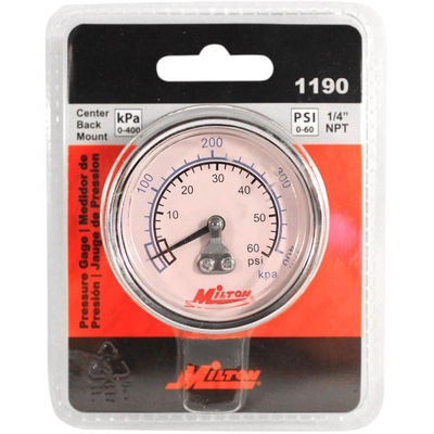 0-60 psi 1/4" Mini Gauge by MILTON INDUSTRIES INC - 1190 pa2