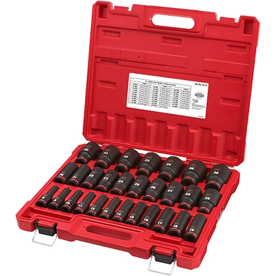 MILWAUKEE - 49-66-7015 - 1/2" Drive Metric 6-Point Deep Impact Socket Set (29 Pieces) pa2