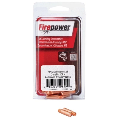 FIRE POWER - 1444-0025 - 11 Series .023" Tweco Style MIG Contact Tips (10 Pieces) pa2