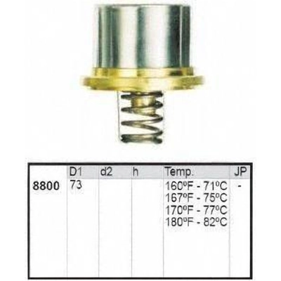 160f/71c Thermostat by MOTORAD - 880060 pa1