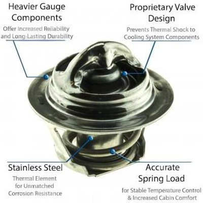 180f/82c Thermostat by MOTORAD - 5474-180 pa11