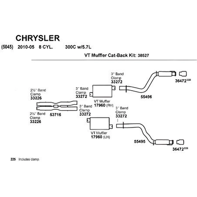 DYNOMAX - 33226 - Collier d'échappement de 2 1/2 pouces pa2