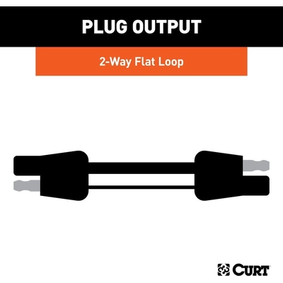 2-Way Flat Wiring Connector by CURT MANUFACTURING - 58021 pa3