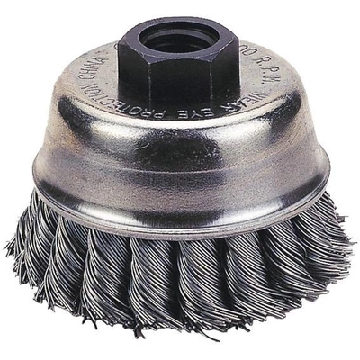 3" Carbon Steel Knotted Cup Brush by FIRE POWER - 1423-2110 pa1