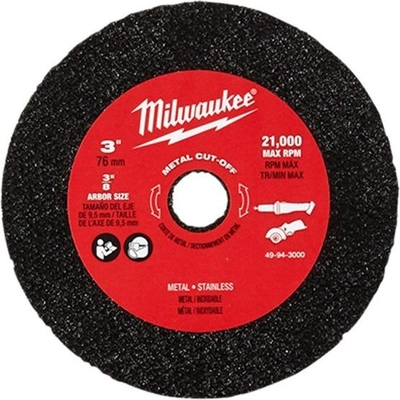 3" x 1/25" x 3/8" Type 41 Cut-Off Wheels (3 Pieces) by MILWAUKEE - 49-94-3000 pa2