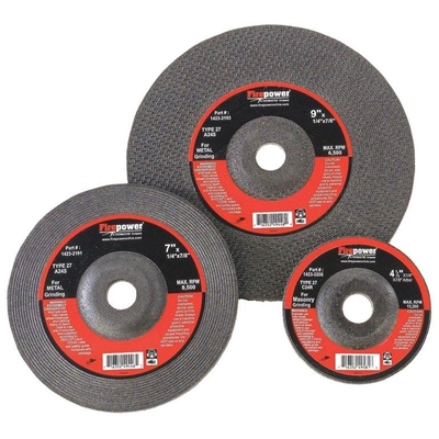 4-1/2" x 1/4" x 7/8" Aluminum Oxide Type 27 Grinding Wheels (5 Pieces) by FIRE POWER - 1423-2188 pa2