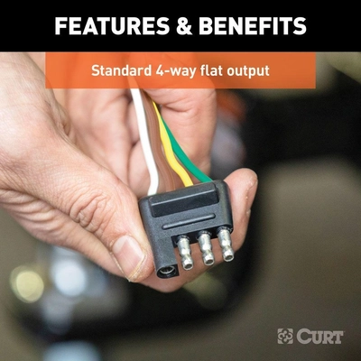 4-Way Flat Wiring Connector by CURT MANUFACTURING - 57220 pa3