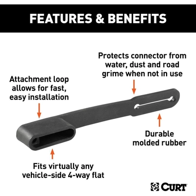 4-Way Flat Wiring Connector by CURT MANUFACTURING - 58201 pa4