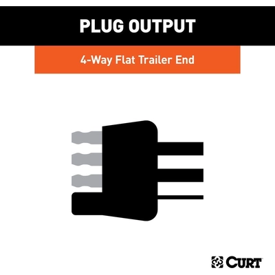 4-Way Flat Wiring Connector by CURT MANUFACTURING - 58348 pa3