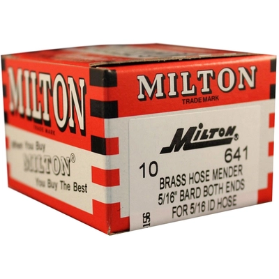 5/16" x 5/16" OD Barbed Hose Splicer, 10 Pieces (Pack of 10) by MILTON INDUSTRIES INC - 641 pa1