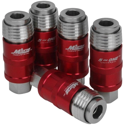 MILTON INDUSTRIES INC - 1750 - 5 In ONE™ 1/4" (F) NPT x 1/4" Safety Exhaust Quick Coupler Body pa1