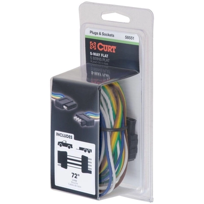 5-Way Flat Wiring Connector by CURT MANUFACTURING - 58551 pa7