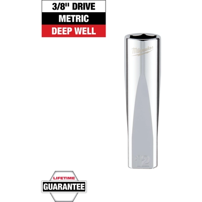 MILWAUKEE - 45-34-0012 - 3/8" Drive 12mm Metric Deep Socket pa2