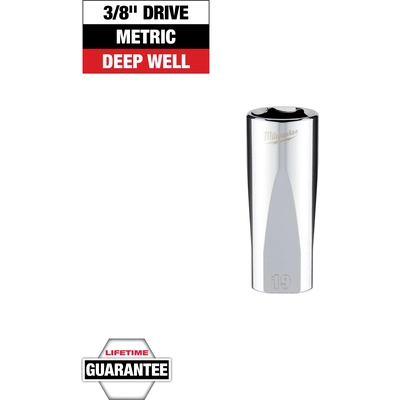 MILWAUKEE - 45-34-0119 - 3/8" Drive 19mm Metric Deep Socket pa2